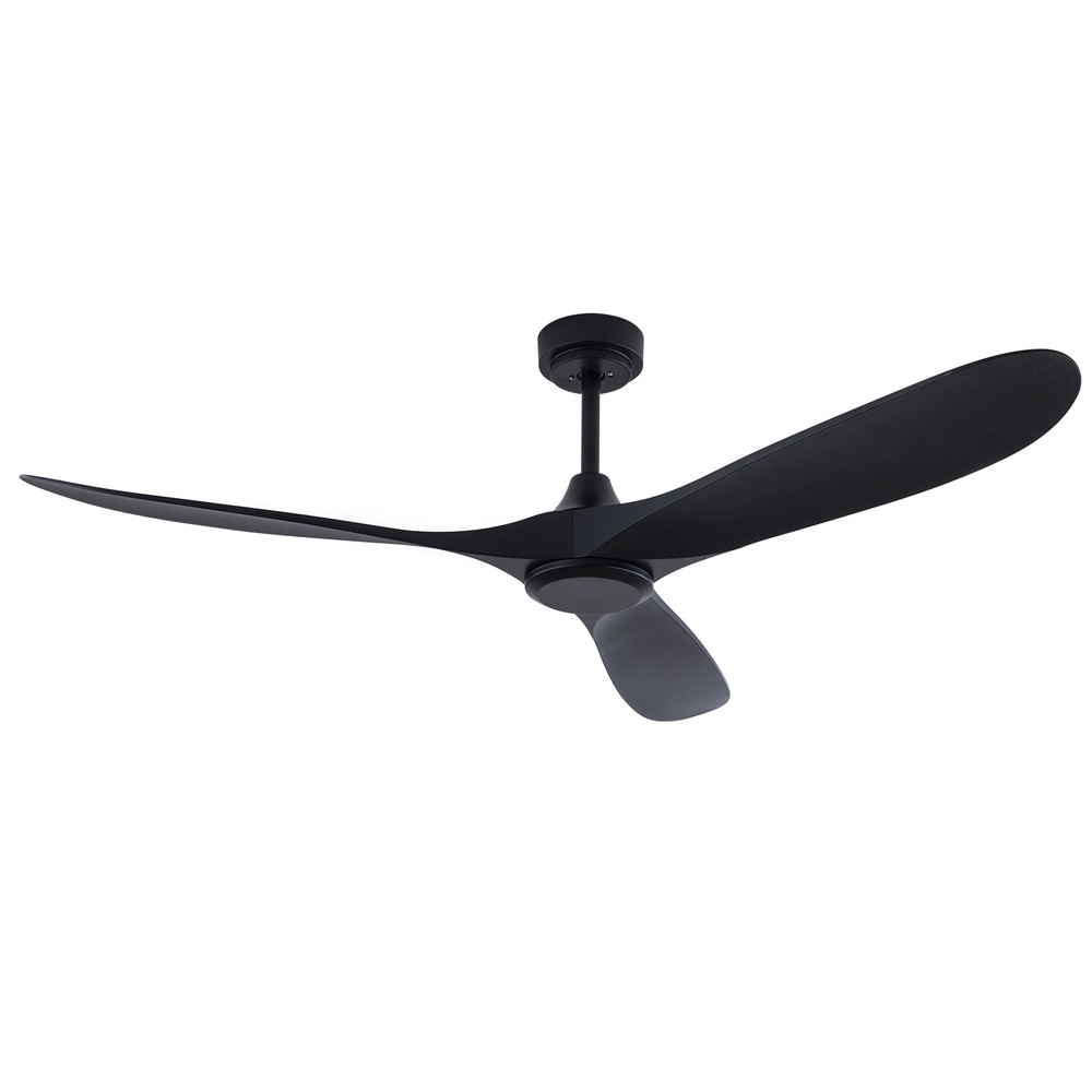 3 Speed 52" Flush Mount Solid Wood Ceiling Fan with Light Quiet DC Motor 3 CCT