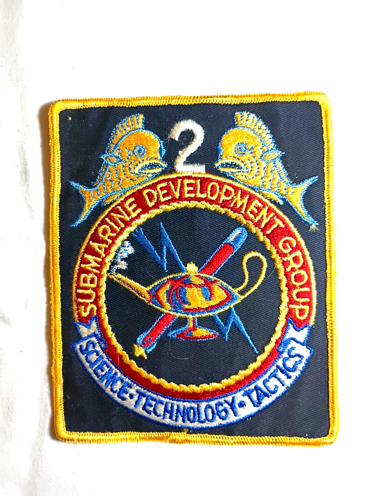 NAVY SUBMARINE DEVELOPMENT GROUP TWO EMBROIDERED PATCH