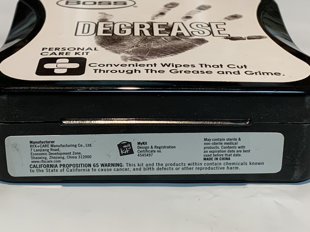 NEW Boss Degrease Personal Care Kit IN STURDY PLASTIC CASE - FREE SHIPPING