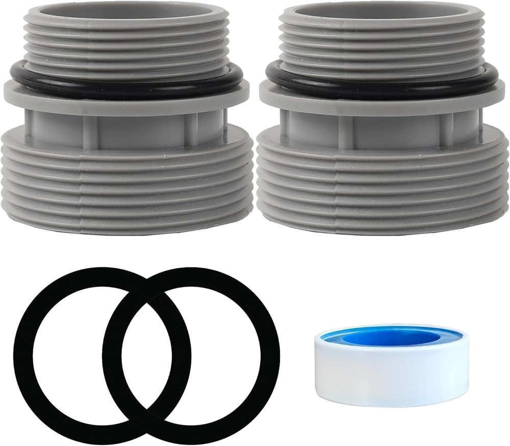 2PCS 40Mm to 1 1/2" Filter Hose Conversion Kit - above Ground Pool Adapter