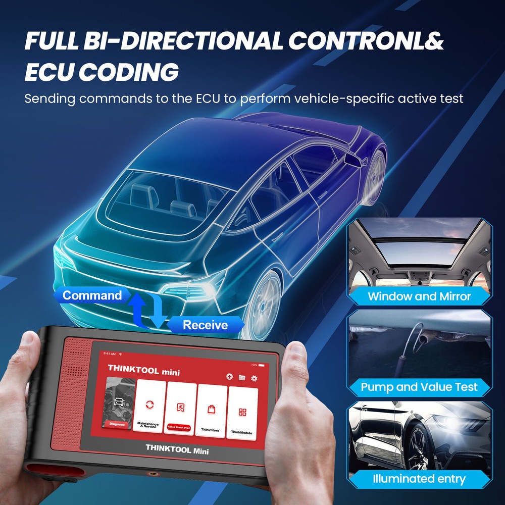 Thinkcar Thinktool Mini2 Auto Diagnostic Bidirectional Scanner K~ey Coding Tool