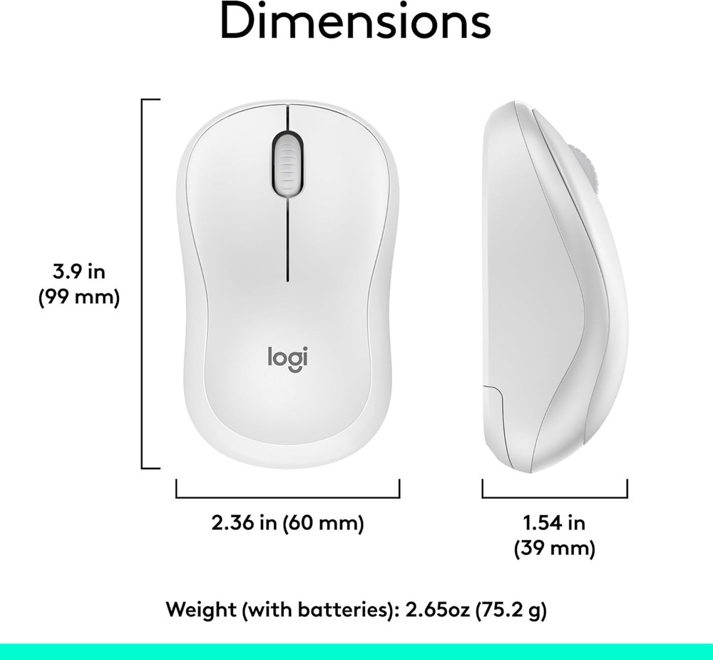 Logitech Wireless Combo MK270 Keyboard & Mouse Multimedia Keys Compact For PC