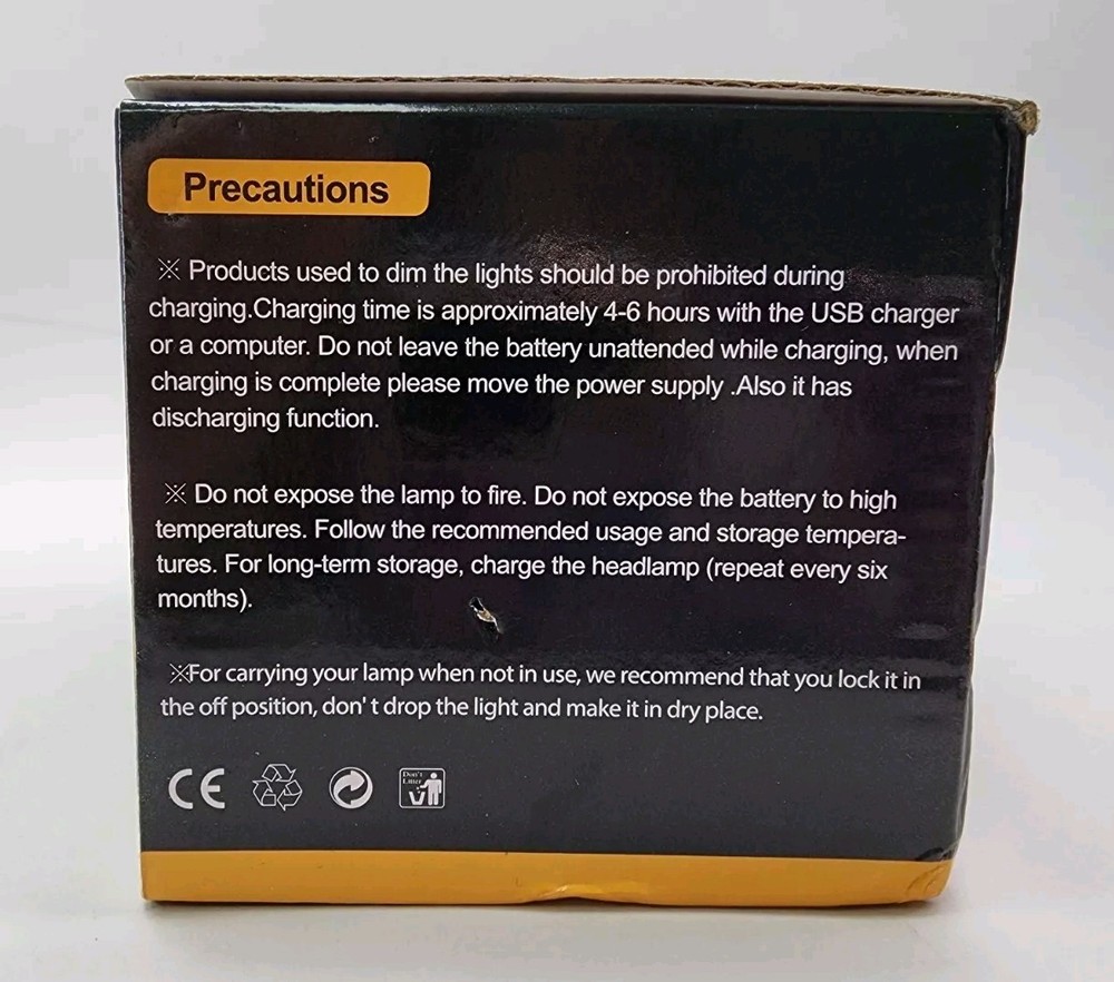 Multi-Functional Bright Rechargeable Head Lamp Light With Remote