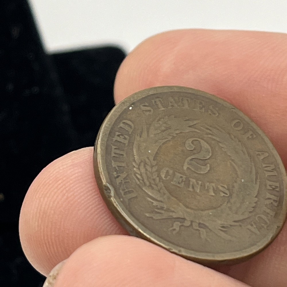 1864 Copper Two Cent Piece 2C