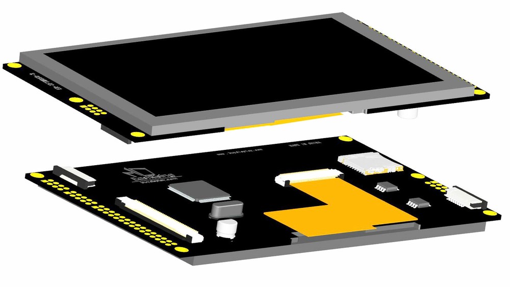 Serial,SPI 5" 5.0 inch TFT LCD Module Display w/Capacitive Touch Panel,Tutorial