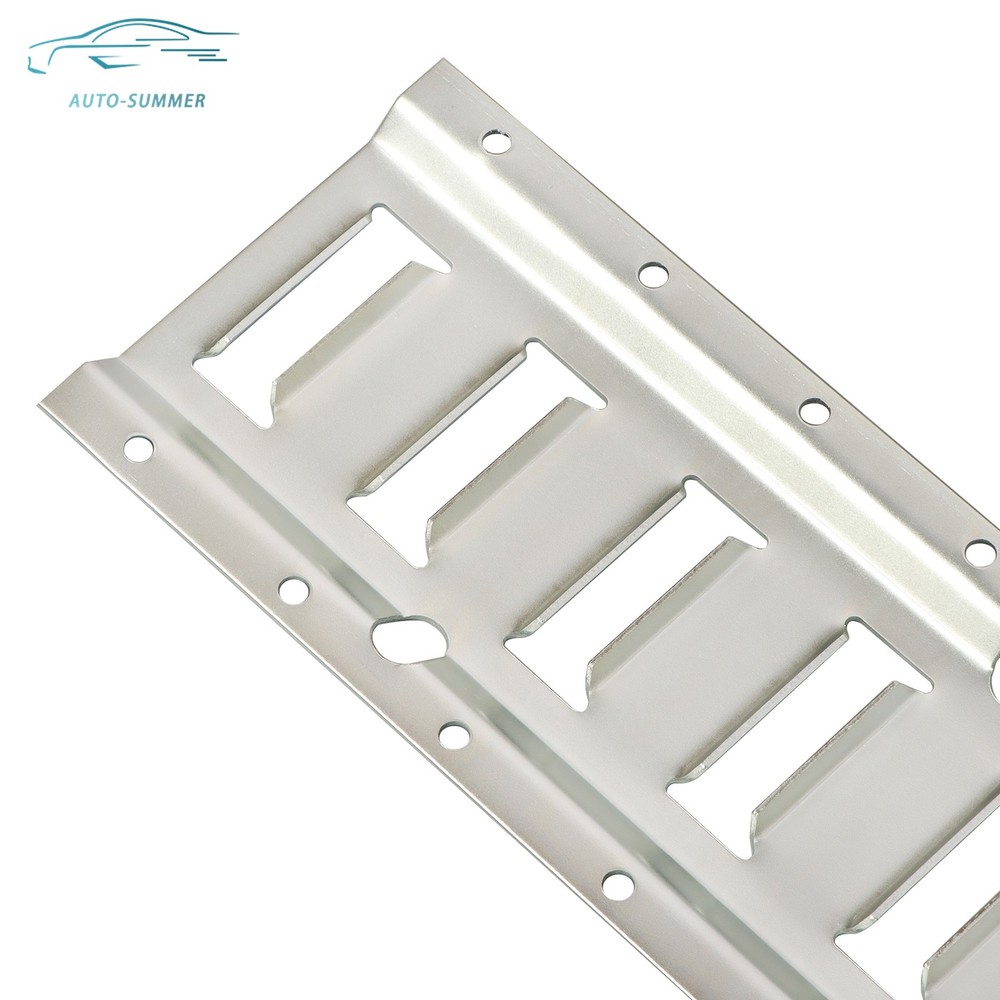 4pc Durable Carbon Steel E Track Tie Down Rail Kit Silver Galvanized Replacement