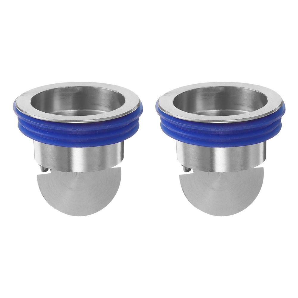 2Pcs Brass Shower Floor Drain Backflow Preventer for Kitchen(Silver)