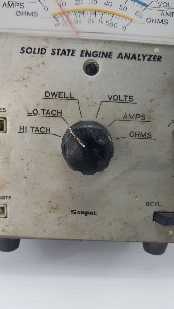 Vintage Sanpet Solid State Engine Analyzer Untested No cables