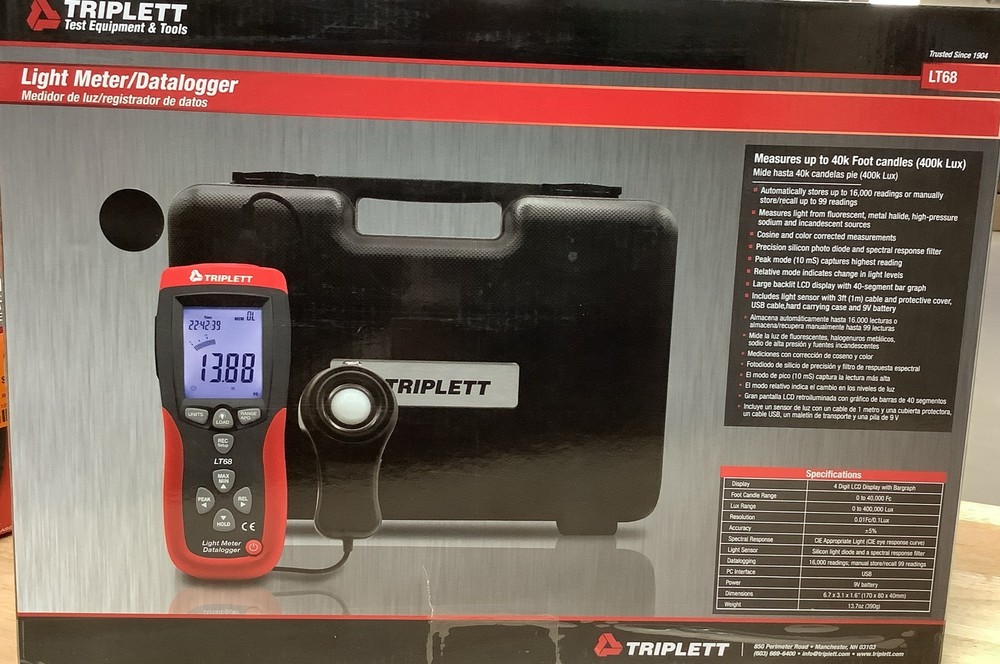 TRIPLETT Light Meter/Datalogger