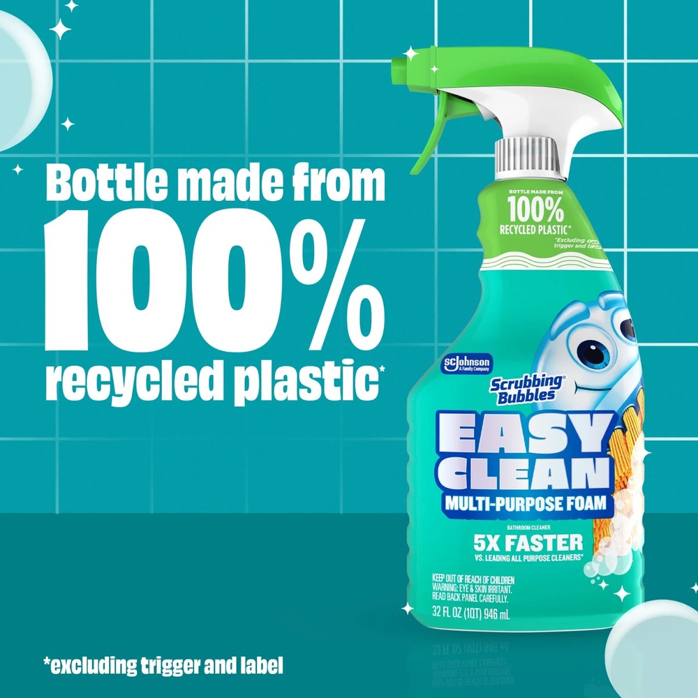 Easy Clean Multi-purpose Foam Bathroom Cleaner, 32 fl. Oz