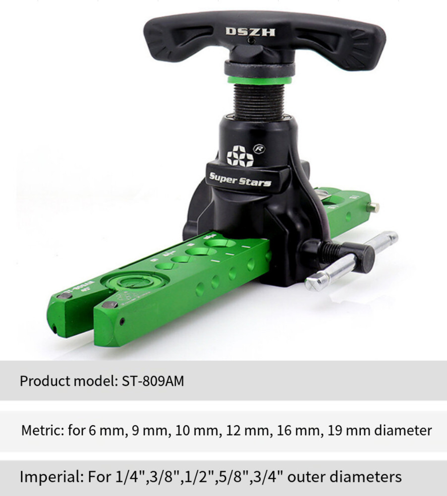 ST-809AM Metric & Imperial One Piece Flaring Tool, Eccentric Flaring Tool