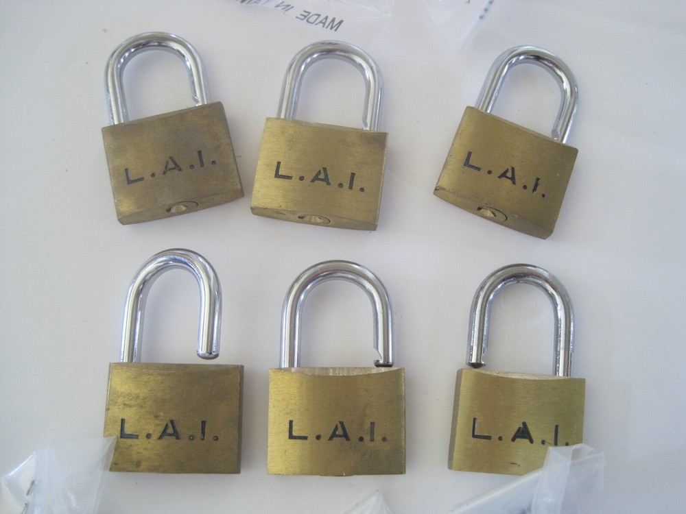 L.A.I. Brass Locks Lot 6 Small