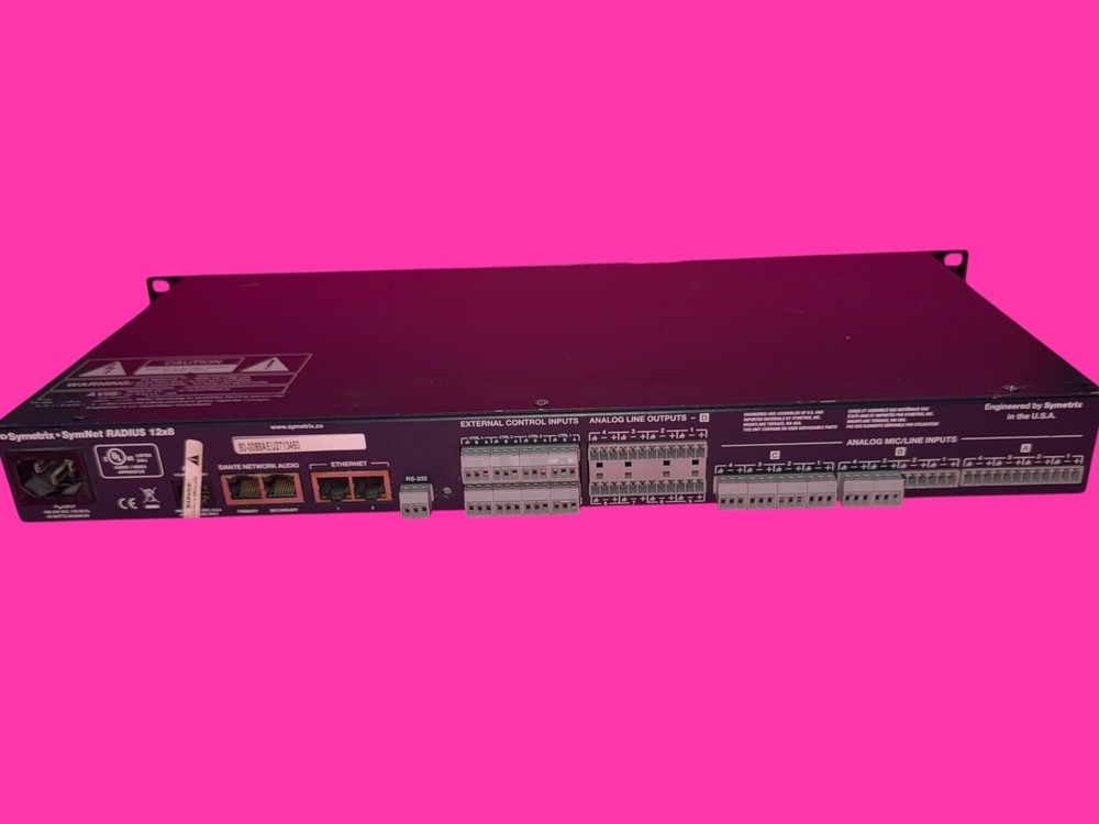 Symetrix Symnet Radius 12x8 Audio DSP Controller UNIT ONLY READ