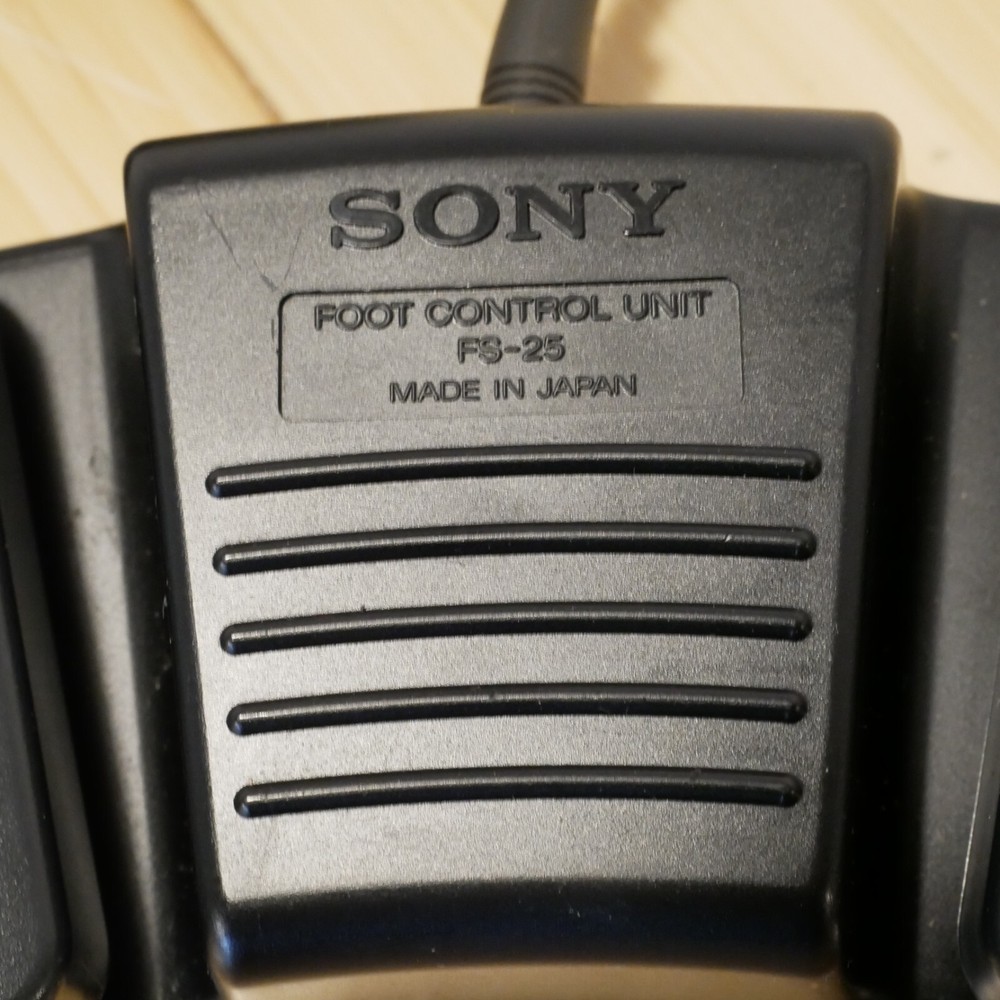 Sony Foot Control Unit FS-25 for M-2000 M2020 Microcassette Transcriber - Tested