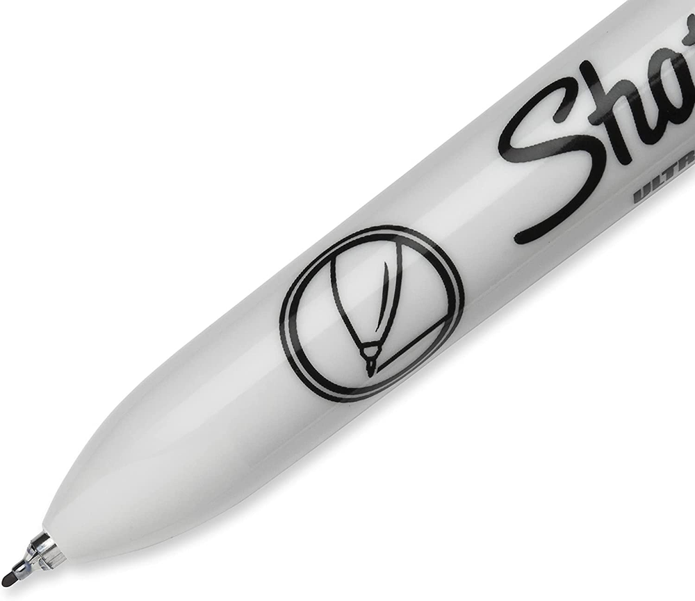 SHARPIE Retractable Permanent Markers, Ultra Fine Point, Black, 2 Count