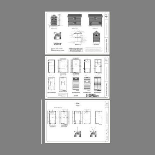 14x28 1-Car Garage -- 791 sq ft -- PDF Floor Plan -- Model 3A
