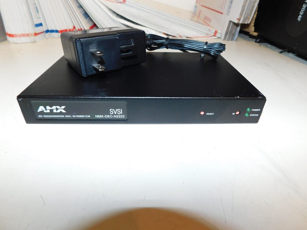AMX SVSI NMX-DEC-N2222 Decoder W/POWER SUPPLY
