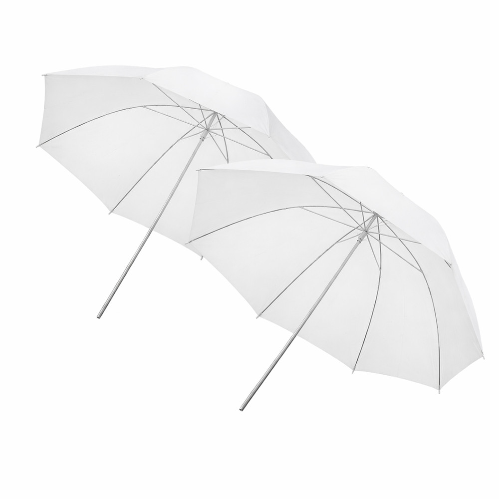 33" White Photography Umbrella Set 2 pcs Diffuser Soft Light Studio Lighting New