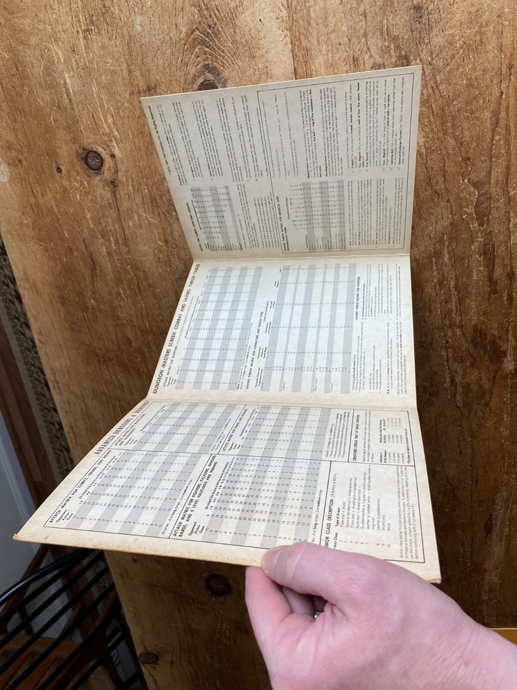 Vintage Dungeon Masters Screens Both Trifolds 1981 Advanced Dungeons & Dragons