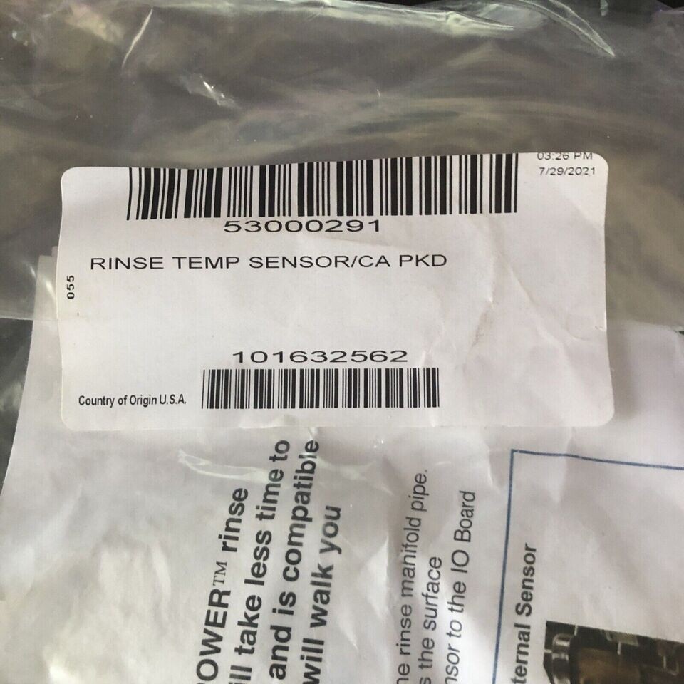 EcoLab rinse temp sensor 53000291 wire