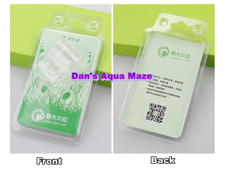 Aquarium 2 In 1 Acrylic Co2 Diffuser Bubble Counter CO2 Diffuser Suction Cup