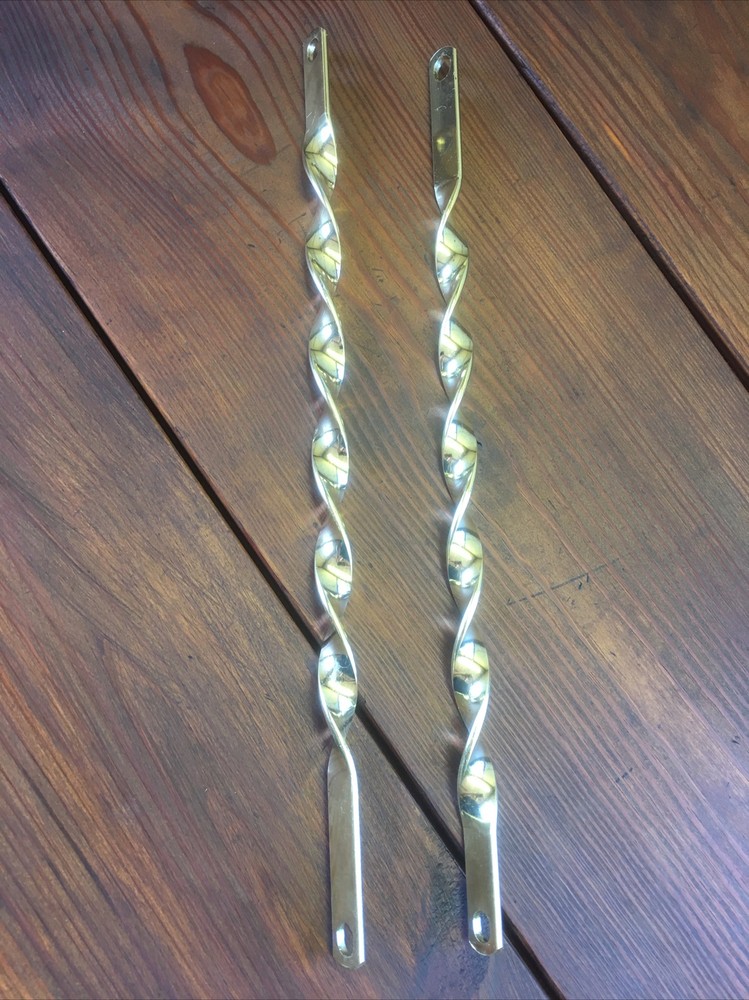 ORIGINAL Lowrider 18” Twisted Bicycle Spring Fork Support Bars Gold NEW!