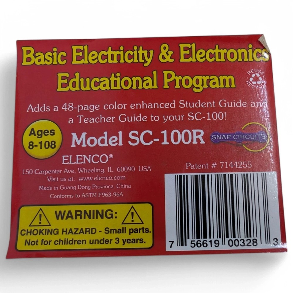 Snap Circuits SC100R Electricity & Electronics Educational Program Kit NEW