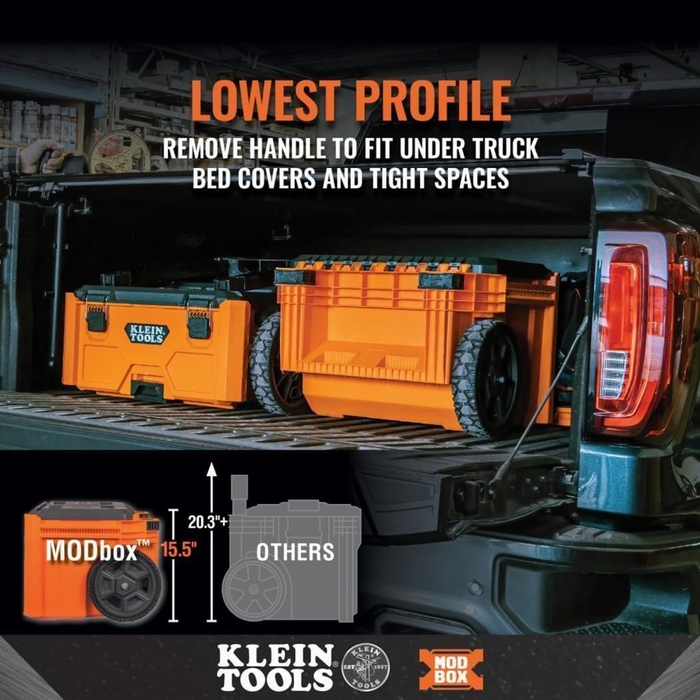 Klein Tools 54802MB MODbox Rolling Tool Box, Heavy Duty Portable Tool Box...