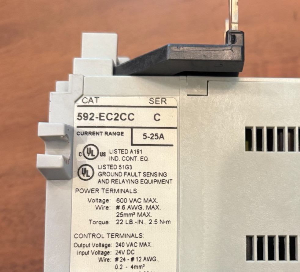 Allen-Bradley 592-EC2CC Series C E3 Plus Solid State Overload Relay Unused