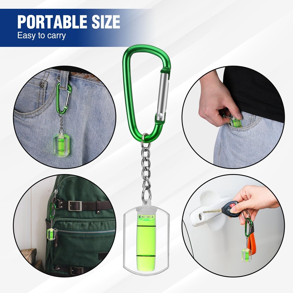 WORKPRO 3PCS Bubble Level Mini Pocket Tool Spirit Level Measuring Hanging layout