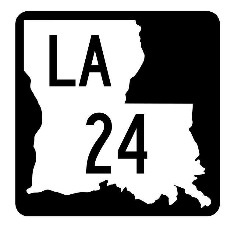 Louisiana State Highway 24 Sticker Decal