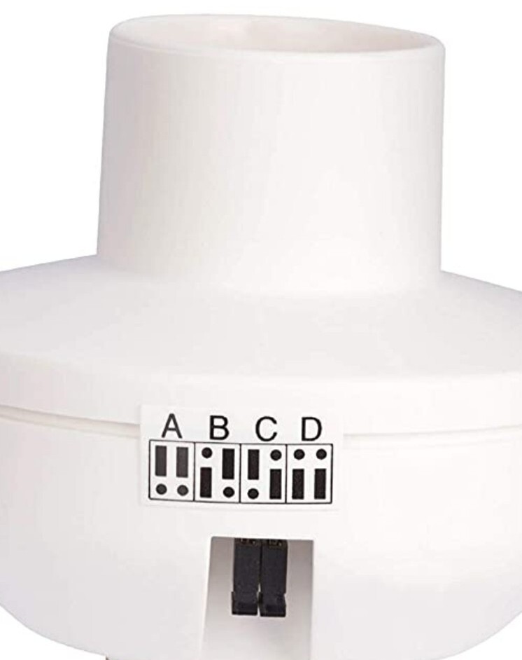 EASY Wireless Remote Control Light Switch + Socket Cap Turns On & Off 4 Channels