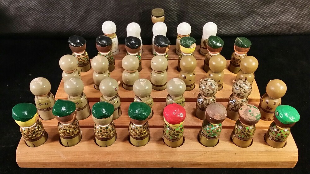 Collection Folk Art Toy Soldiers Handmade