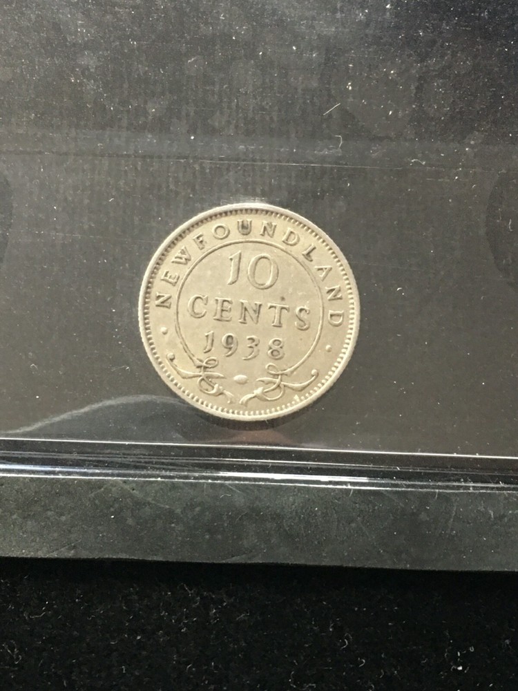 1938 ICCS Graded Newfoundland ¢10 Cent **EF-45**