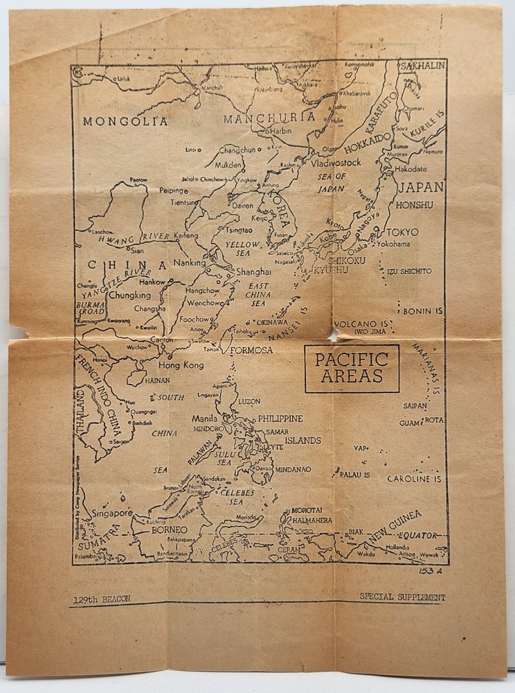 1945 Samar Philippines 192th Beacon Map & Suburnban Floor Plan Naval Engineering