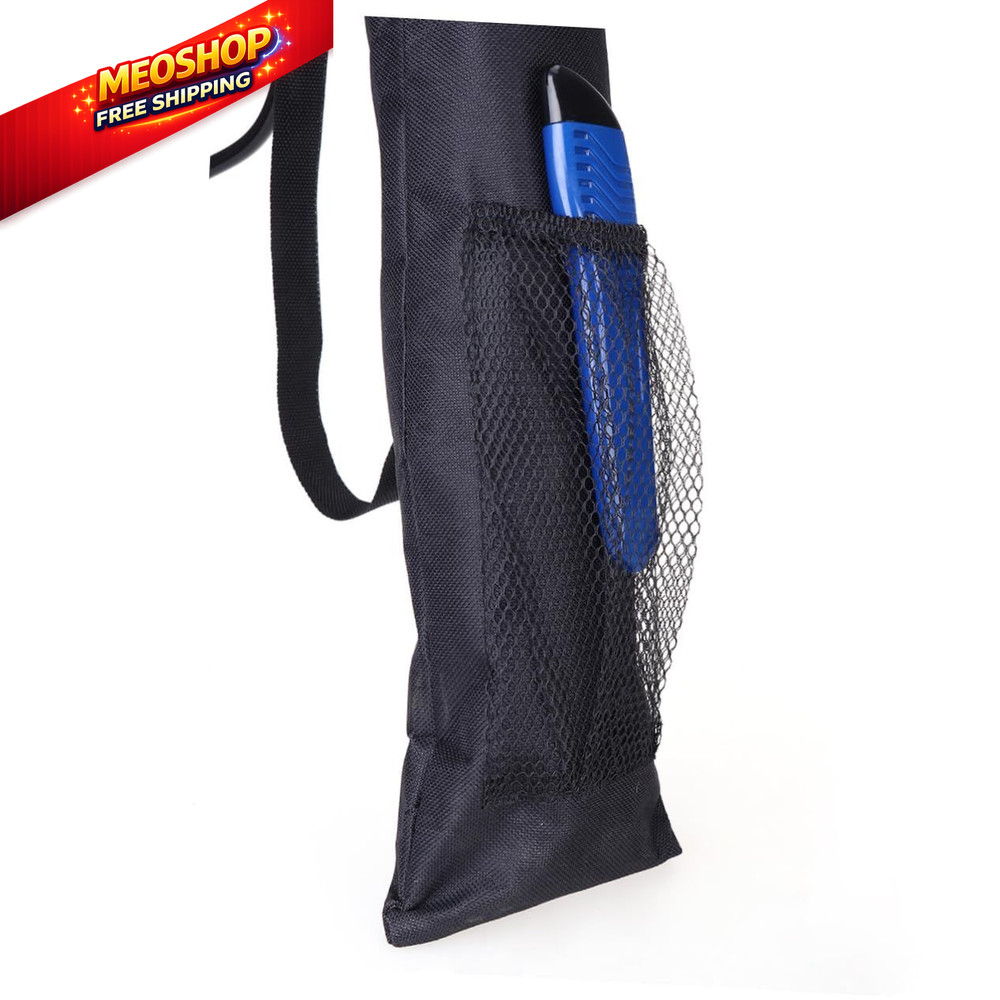 Kisangel Waterproof Foldable Walking Stick Bag Adjustable Strap medium, Black