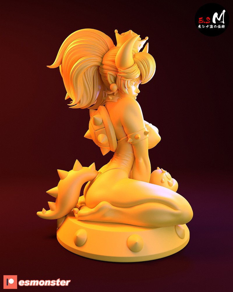 Bowsette 3D Printed Kit Unpainted/Unassembled