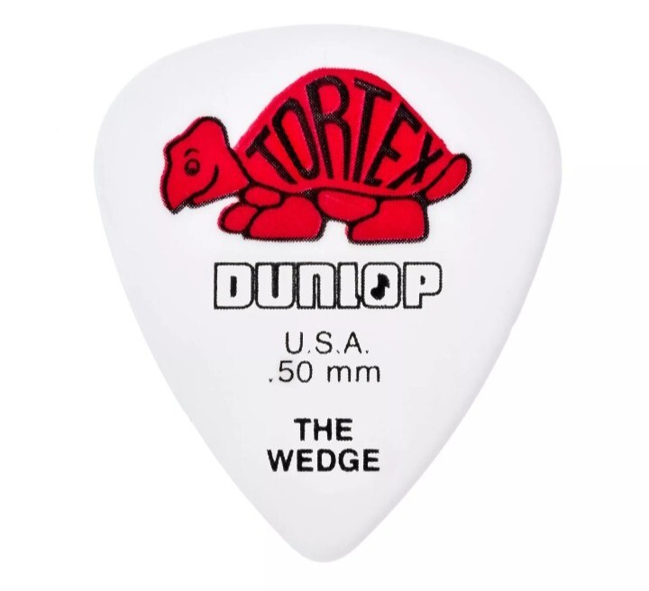 Dunlop Tortex Wedge Guitar Picks 4 Pack Red .50mm
