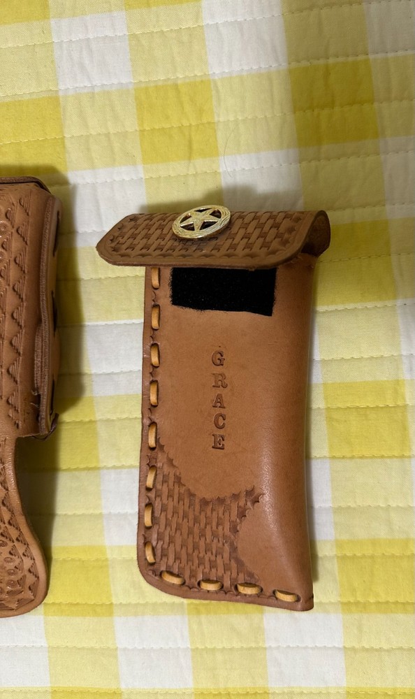 Vintage Leather Tooled Items