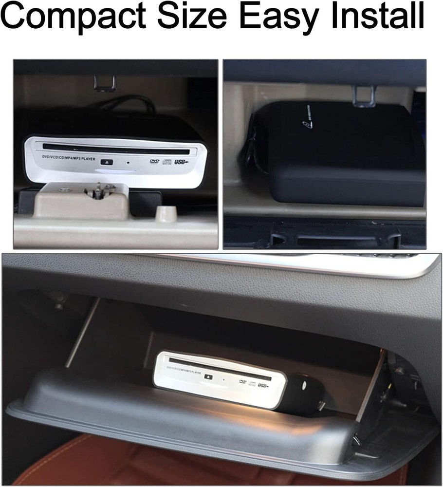 Universal USB External CD Player for Car - Plug & Play with Multi-Device Support