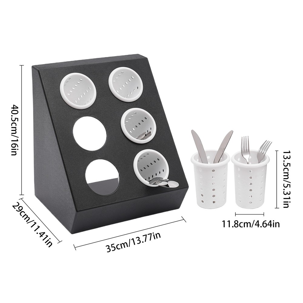 Kitchen Cutlery Holder Spoon Fork Utensils Storage Rack Organizer Stand