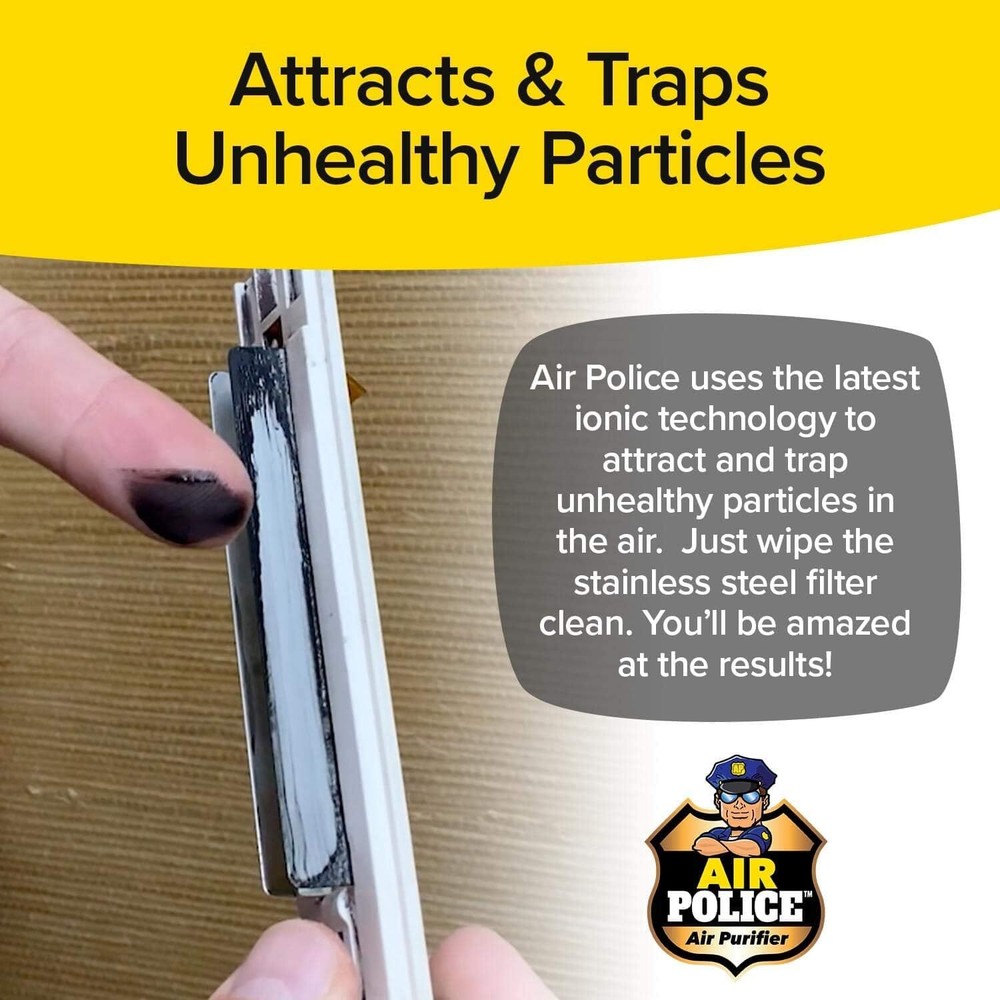 BulbHead Air Police Advanced Ionic Air Purifier - White