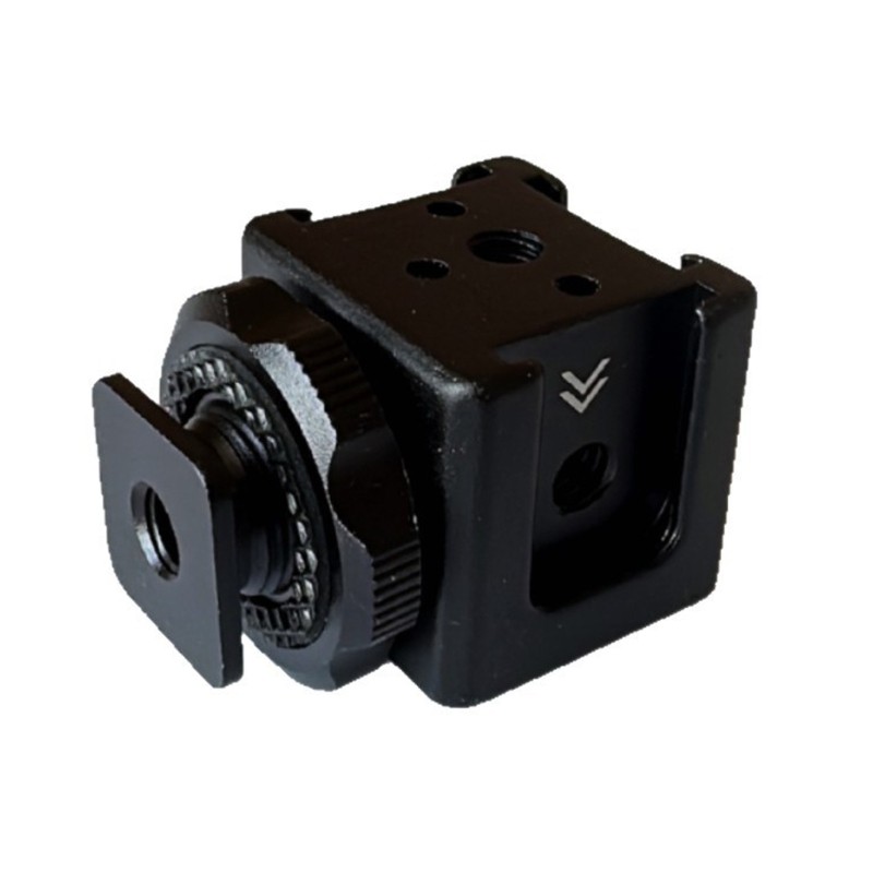 Aluminum Camera Mounting Bracket With Expanded Connection Cold Shoe Expander