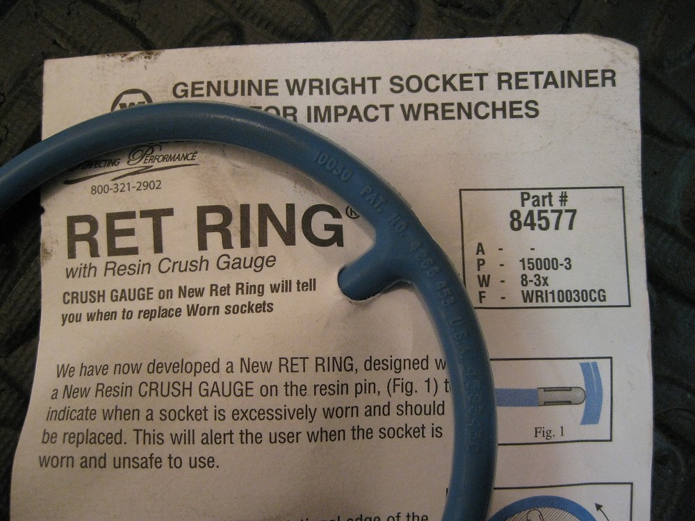 Wright Tool Socket Retainer 84577 for Impact Wrenches