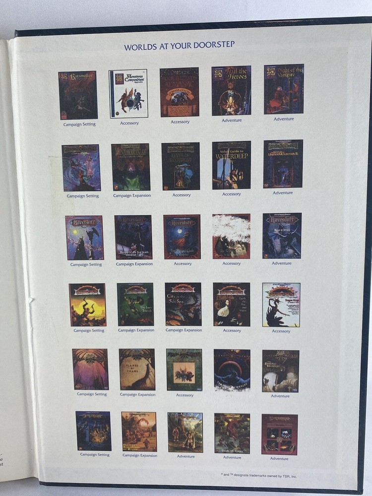 Advanced Dungeons & Dragons 1995 Dungeon Master's Guide 2160