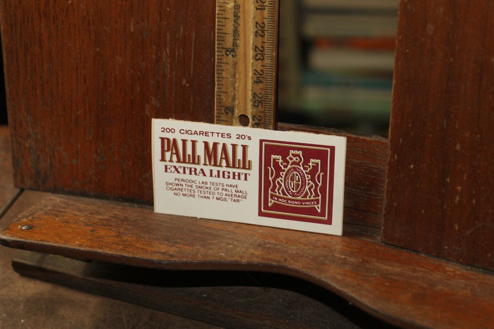 1980's Store Display Sticker Cigarette Decal Pall Mall Extra Light