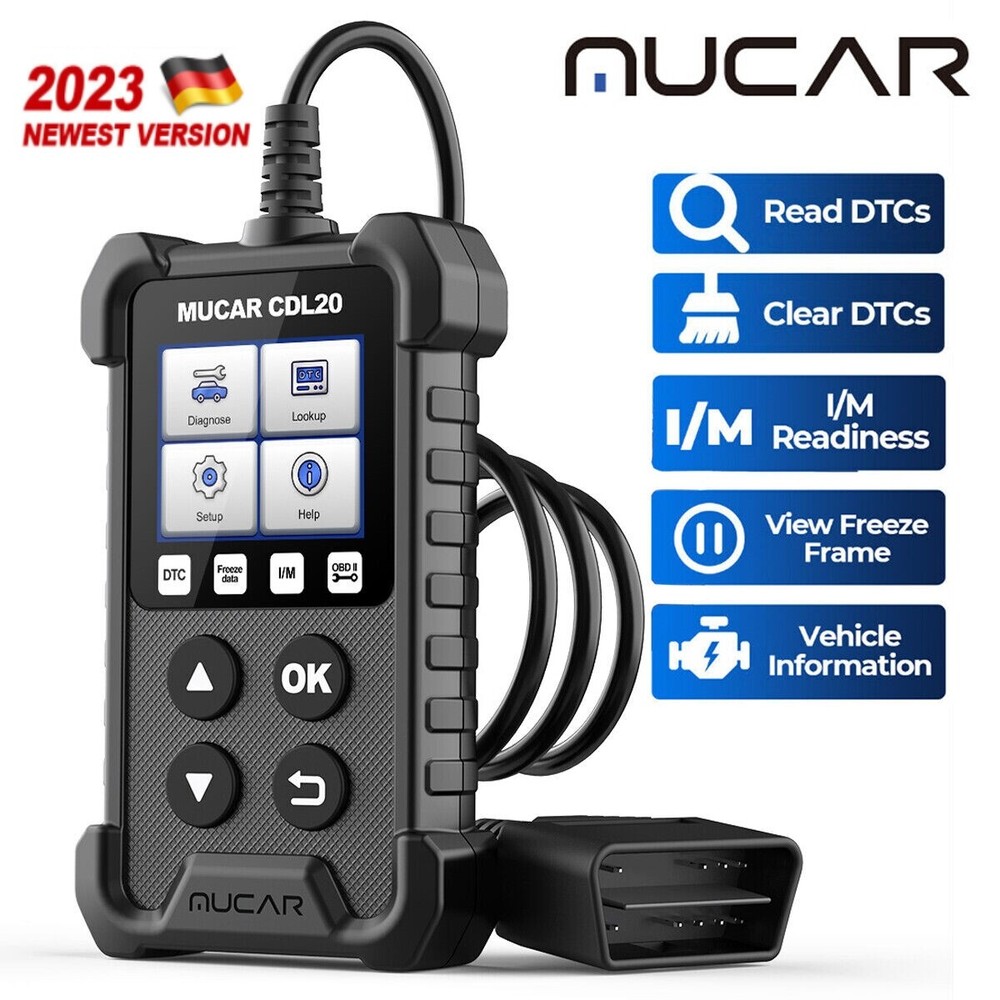 MUCAR CDL20 OBD2 Diagnostic Code Reader Tool 10 COMPLETE OBD2 FUNCTION MODES