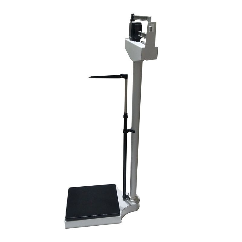 Double Scale Height & Weight Scale Pull Rod Physician Mechanical Scale 400 lb