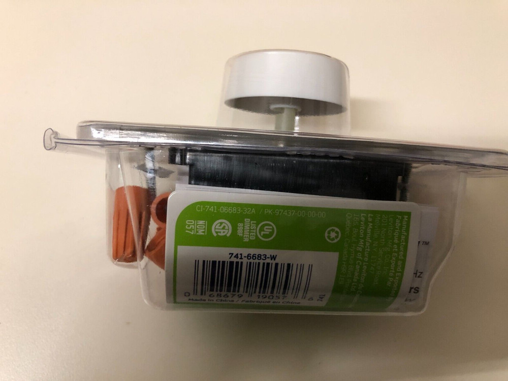 Leviton 3-Way Push ON/Off Dimmer 683-W.