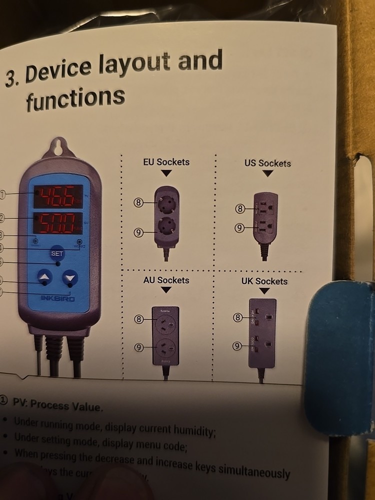 Ink Bird IHC-200 Plug & Play Humidity Controller 120V